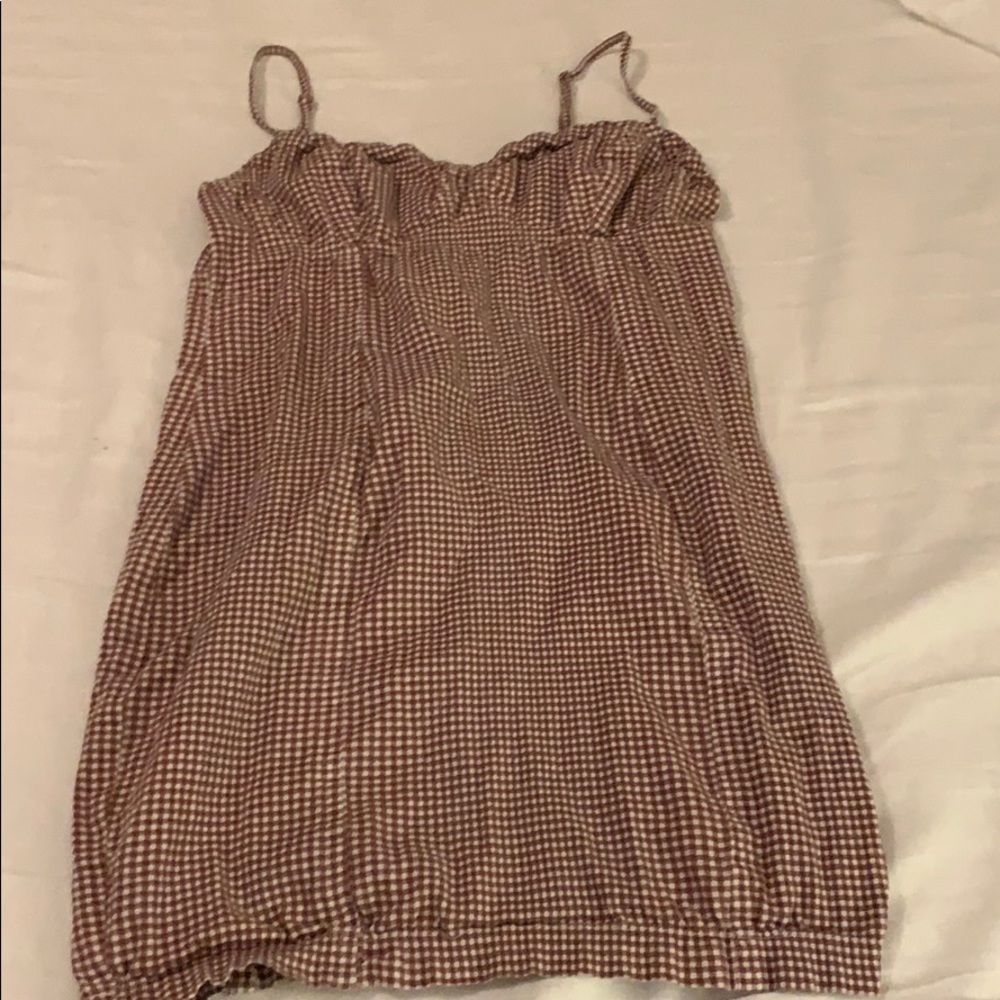 Gingham Print Dress